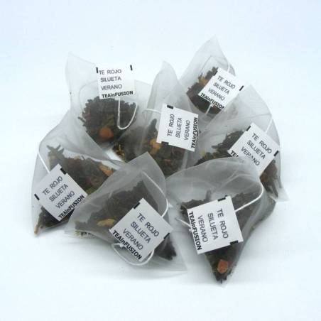 Té rojo Silueta de Verano Pirámides Biodegradables | TeaInfusion