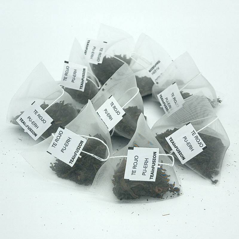 Té rojo Pu-erh Pirámides Biodegradables - TeaInfusion Té rojo Pu-erh Pirámides Biodegradables - TeaInfusion