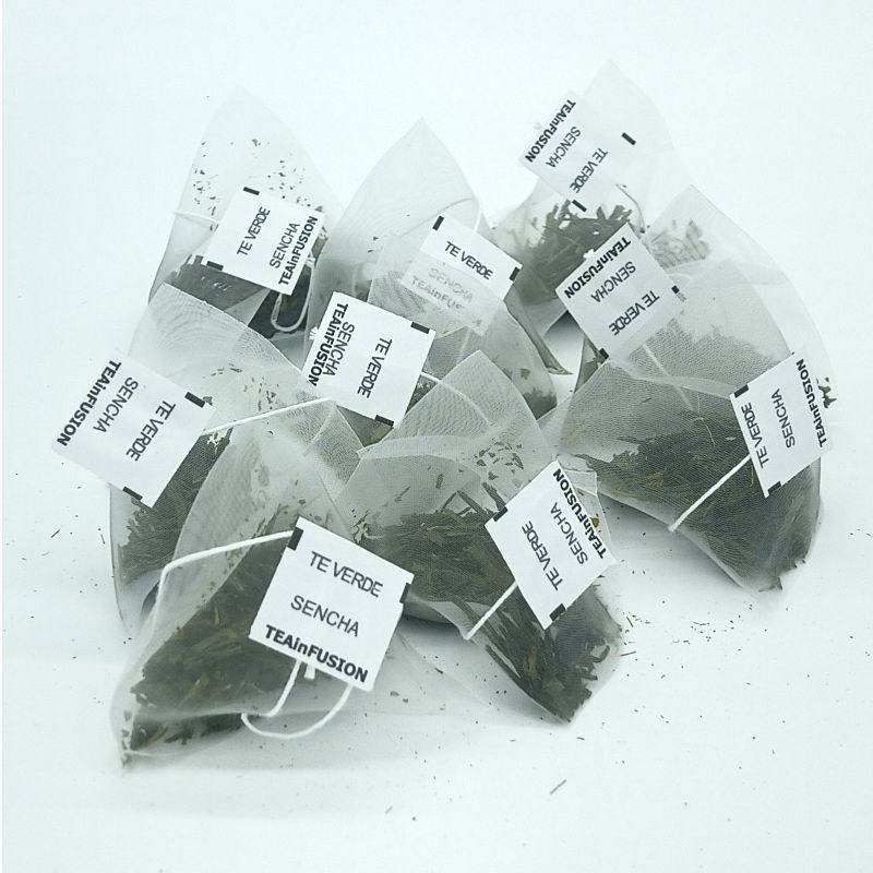 Té verde Sencha Pirámides Biodegradables TeaInfusion Té verde Sencha Pirámides Biodegradables TeaInfusion