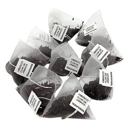 Pirámides Biodegradables de Hibisco - flor de Jamaica - TEAINFUSION