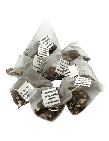 Pirámides Rooibos Jengibre Limón - bolsitas BIO - TEAINFUSION