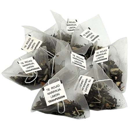 Pirámides Té rojo Pu-erh Naranja Limón - TEAINFUSION