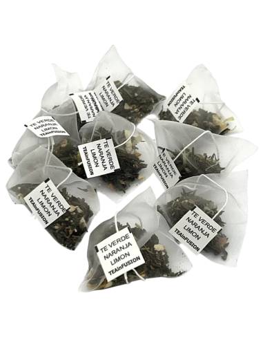Pirámides Biodegradables Té verde Naranja Limón - TEAINFUSION